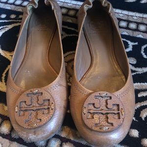 Tory Burch Leather Reva Flats